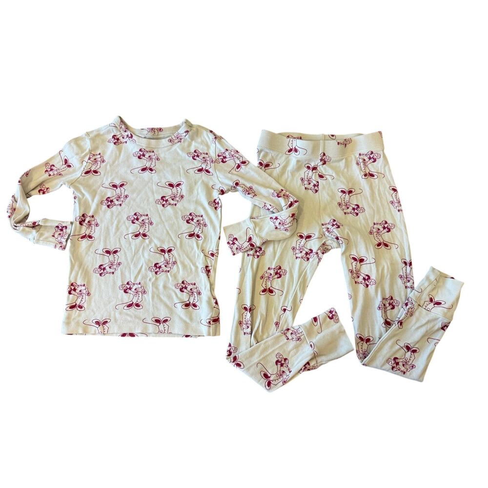 Disney x Gap Kids Minie Mouse  Pajama PJ Set Girls size 6